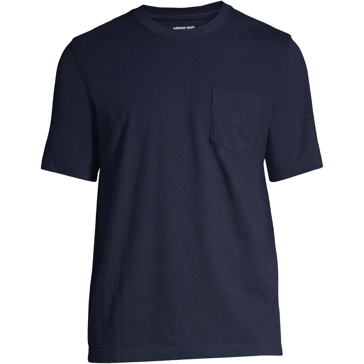 Big & Tall Lands End Super Pocket Tee, Mens Product Image