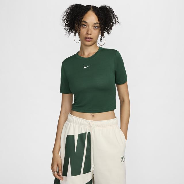 Women's Nike Sportswear Essential Slim Cropped T-Shirt Product Image