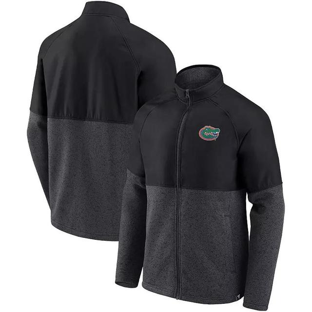 Mens Fanatics Branded /Heathered Charcoal Notre Dame Fighting Irish Durable Raglan Full-Zip Jacket Product Image