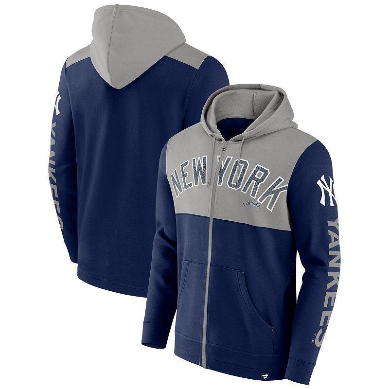 Mens Fanatics Branded New York Yankees Walk Off Fleece Full-Zip Hoodie Blue Product Image