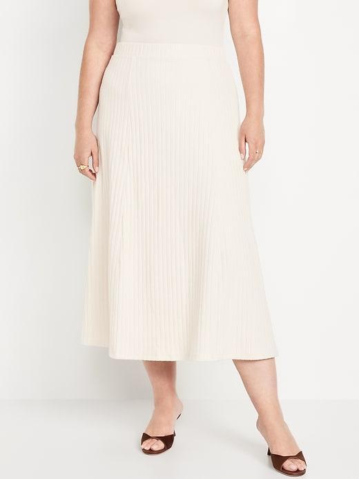 Cozy Ribbed Maxi Skirt Product Image