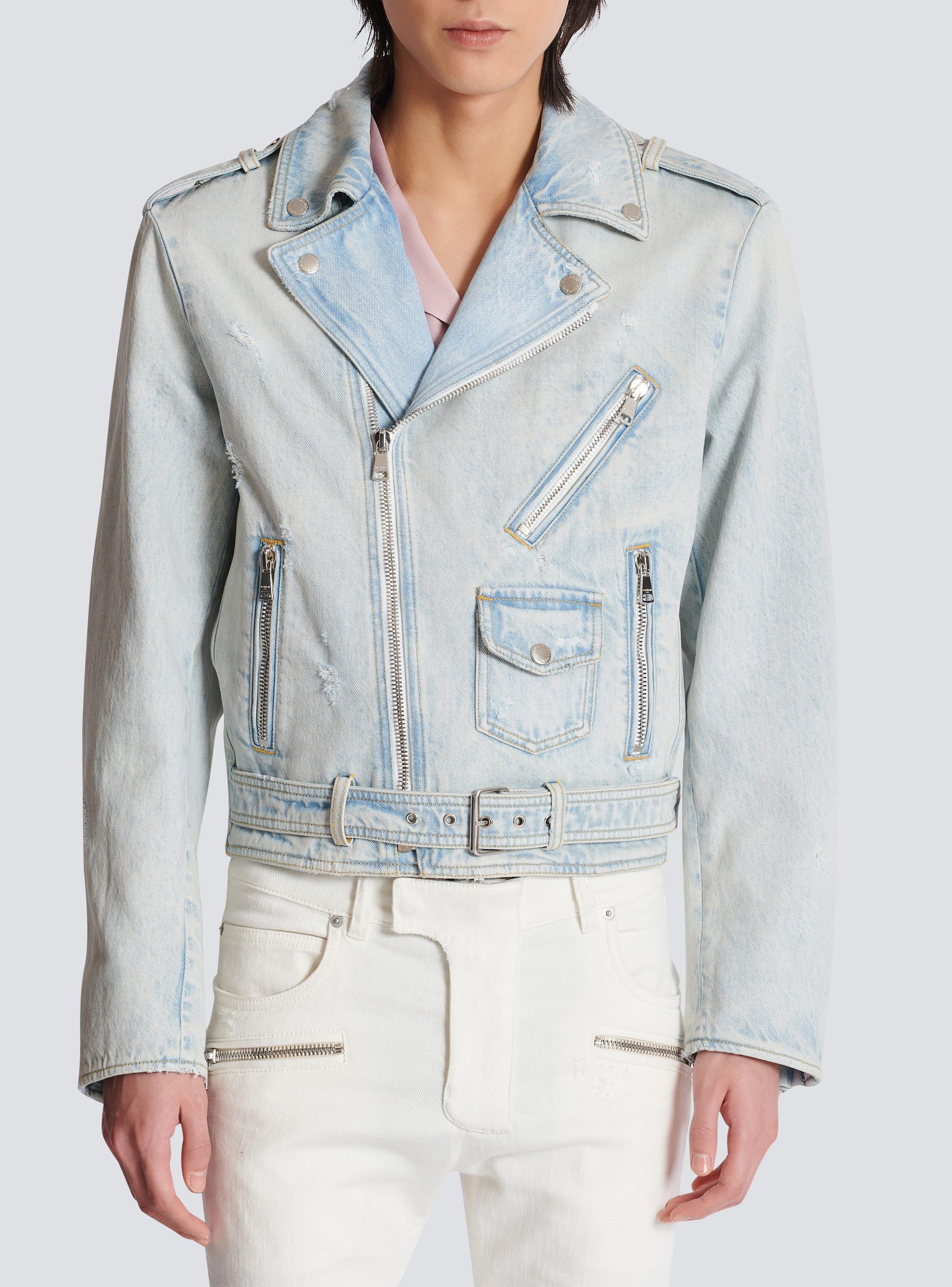 Denim biker jacket Product Image