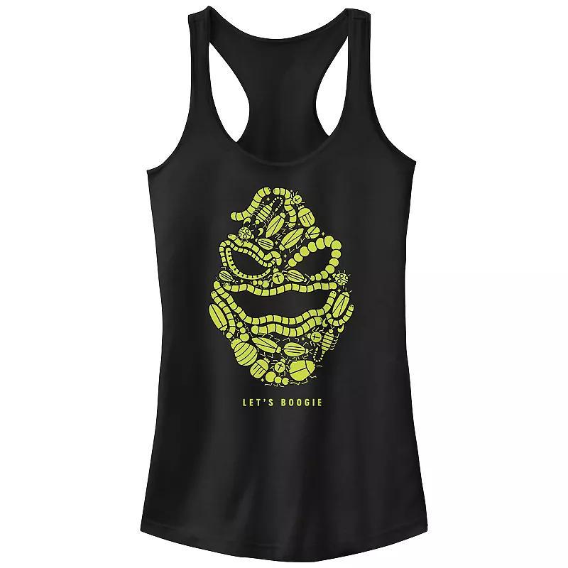 Disneys The Nightmare Before Christmas Womens Oogie Boogie Bugs Head Racerback Tank Top, Girls Product Image