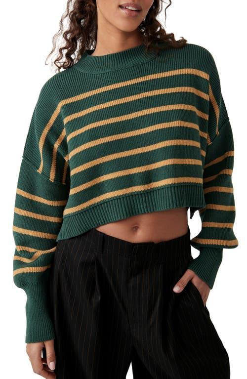 Free People Easy Street Stripe Rib Crop Sweater Product Image