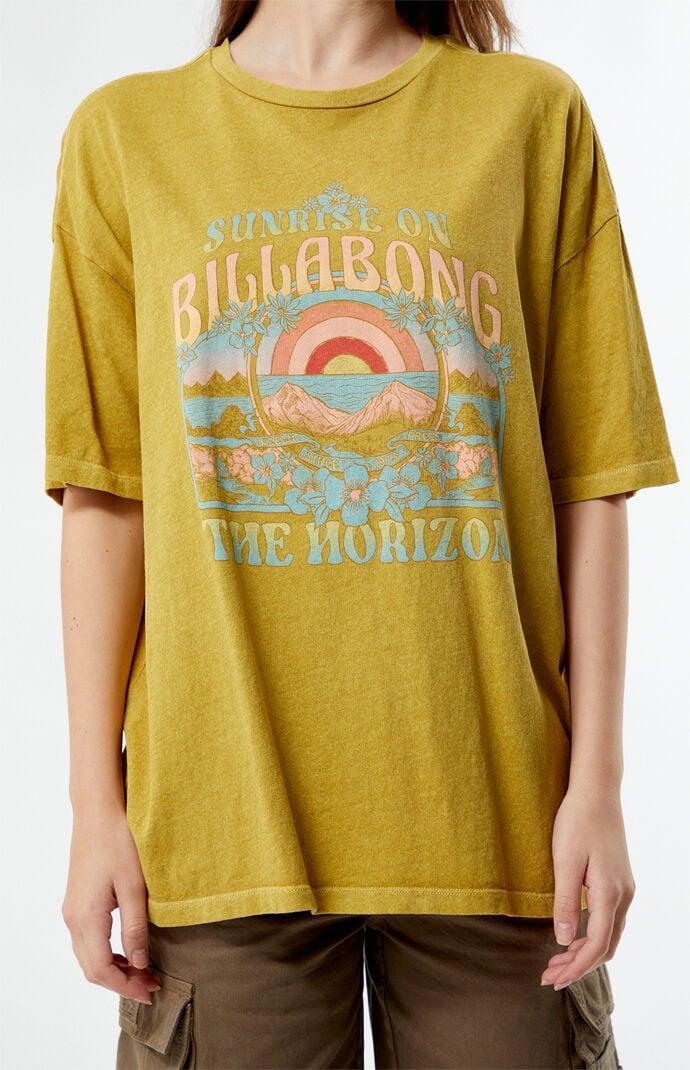 Billabong Sunrise On The Beach T-Shirt for Women Green Product Image