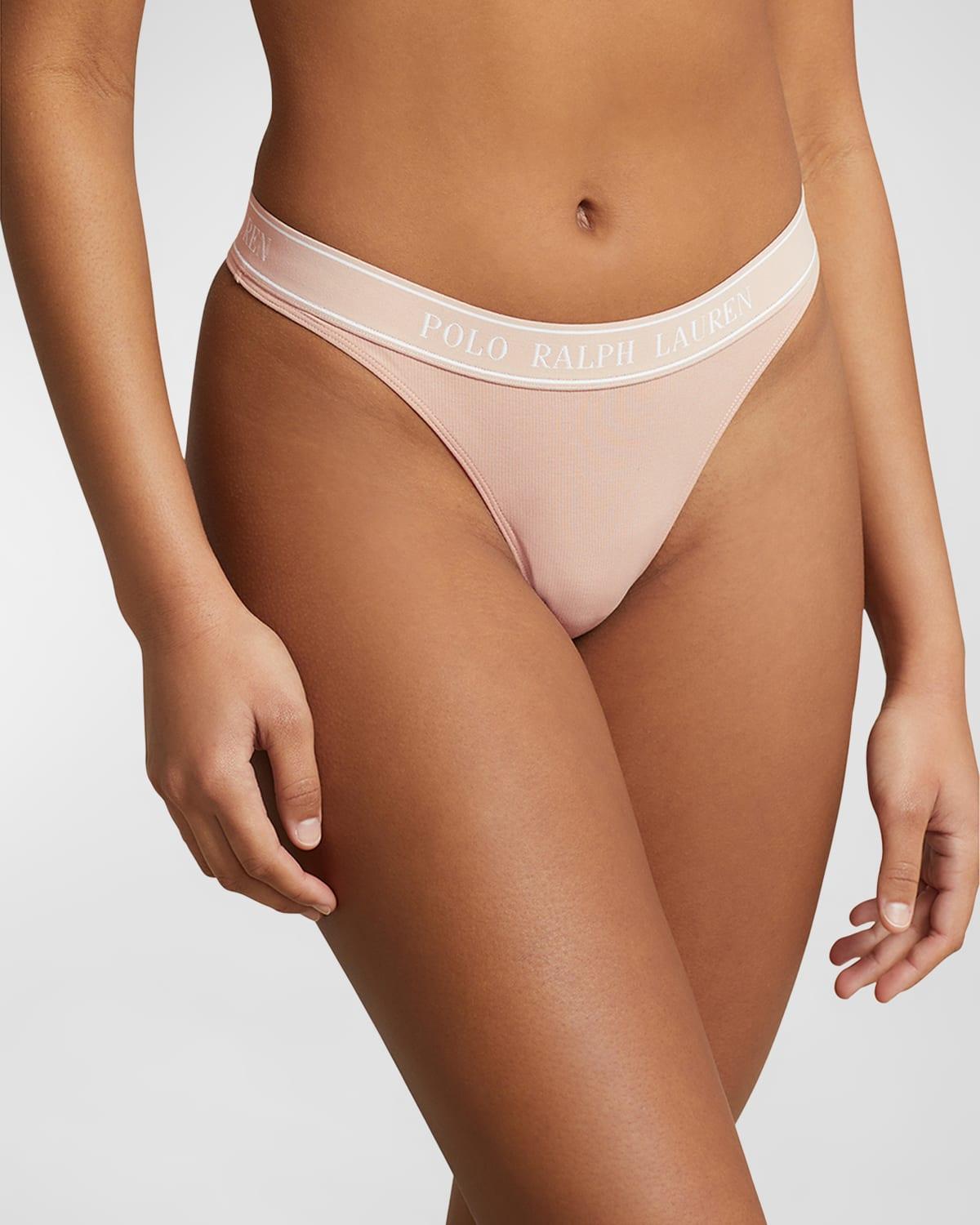 Polo Ralph Lauren Mid Rise Cotton Blend Thong Product Image