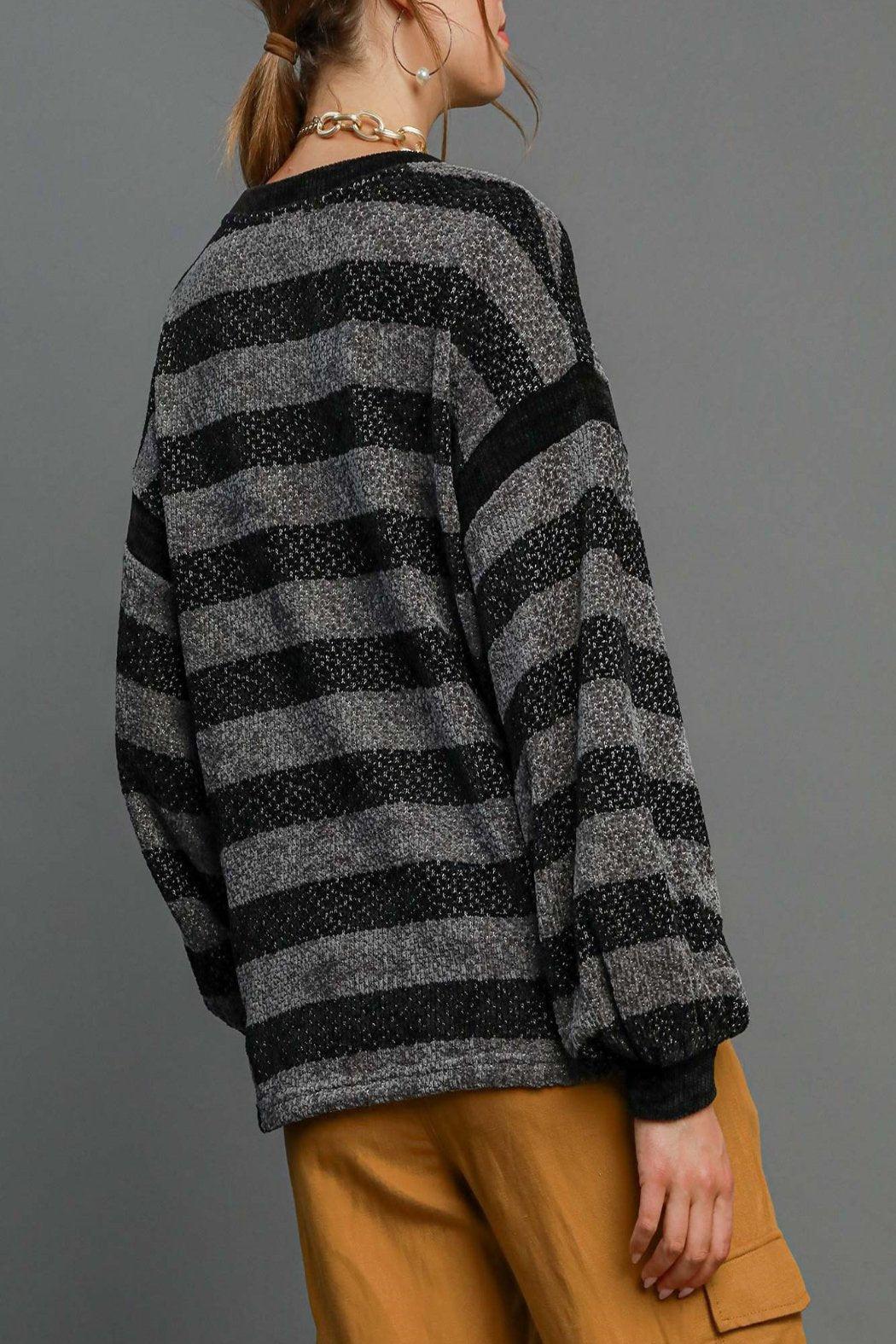 Soft Stripe Knit Top Product Image