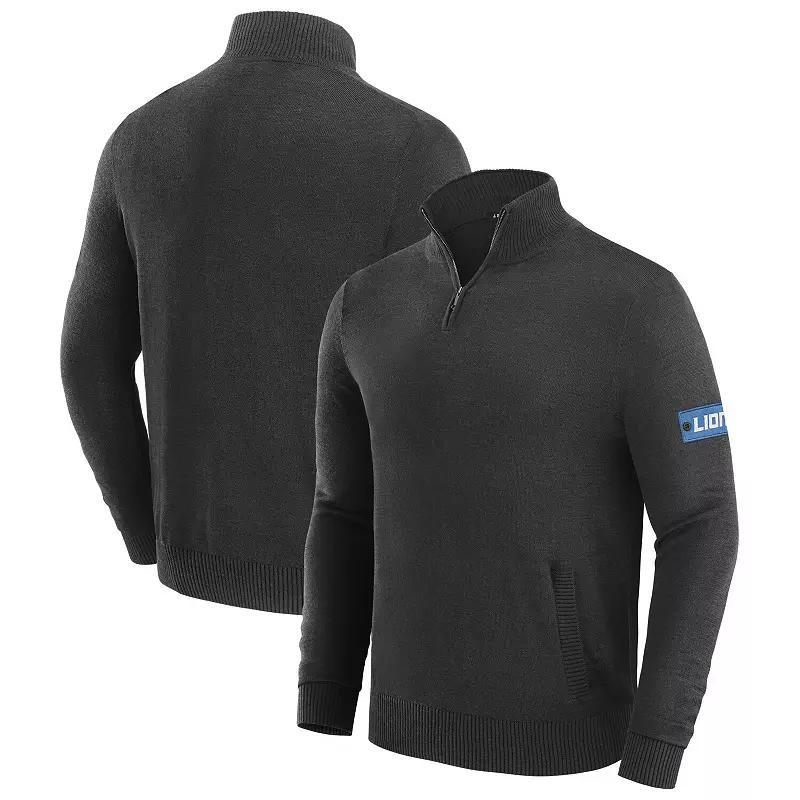 Mens J. Palmer Detroit Lions Franchise Quarter-Zip Sweater Product Image