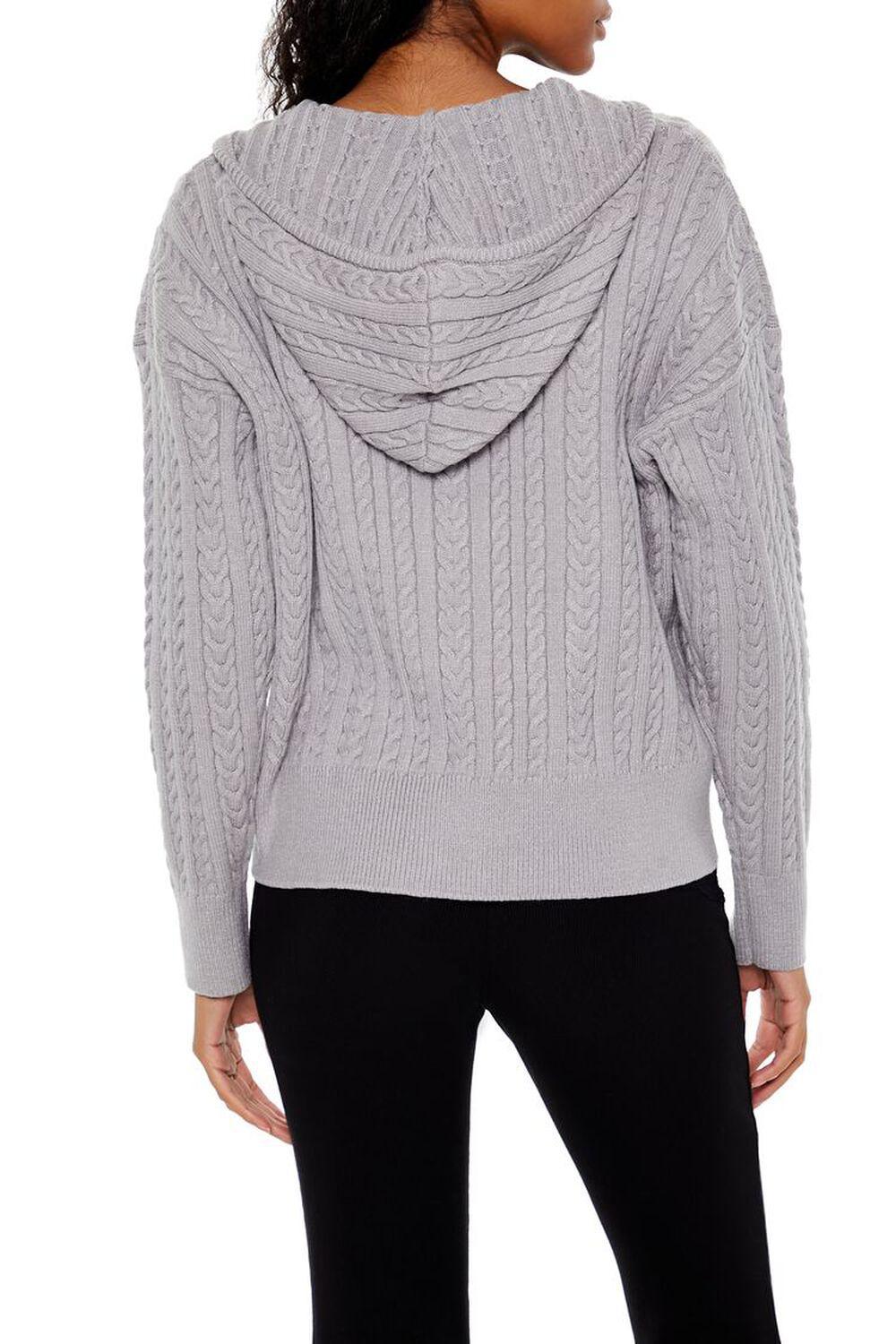 Cable Knit Zip-Up Hoodie | Forever 21 Product Image