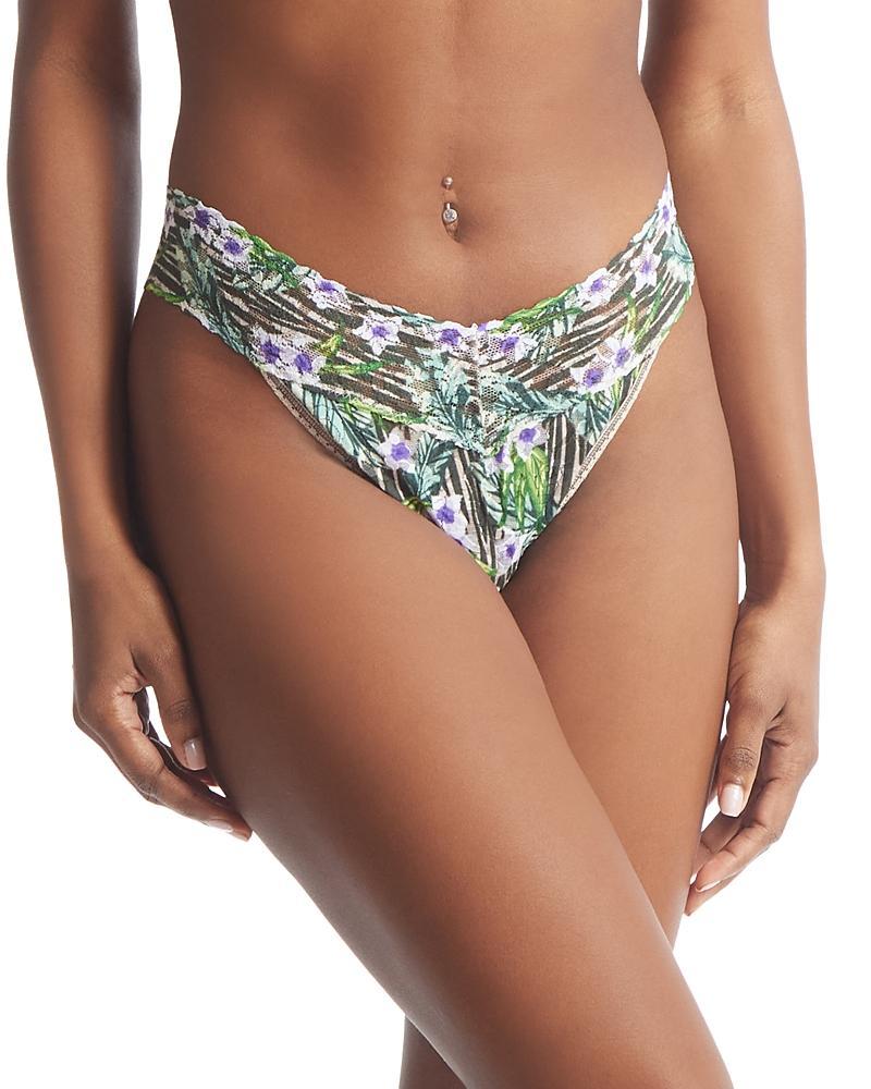 Hanky Panky Original-Rise Printed Lace Thong Product Image