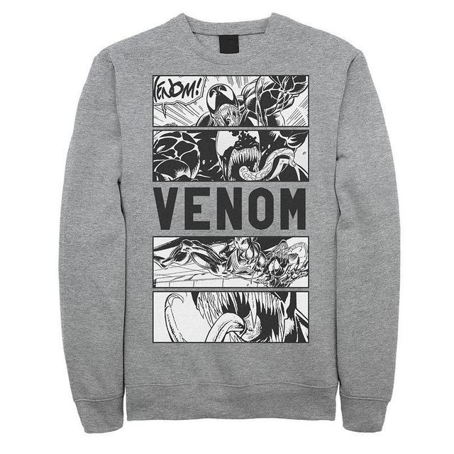 Mens Marvel Venom Comic Panels Sweatshirt Athletic Grey Product Image