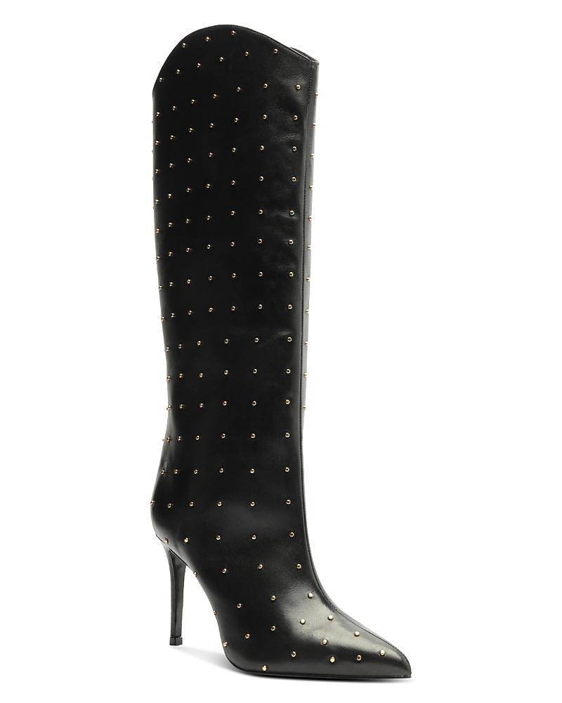 Womens Maryana 90MM Studded Leather Boots Product Image