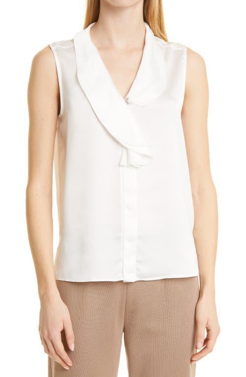 Misook Cascading Lapel Sleeveless Top Product Image