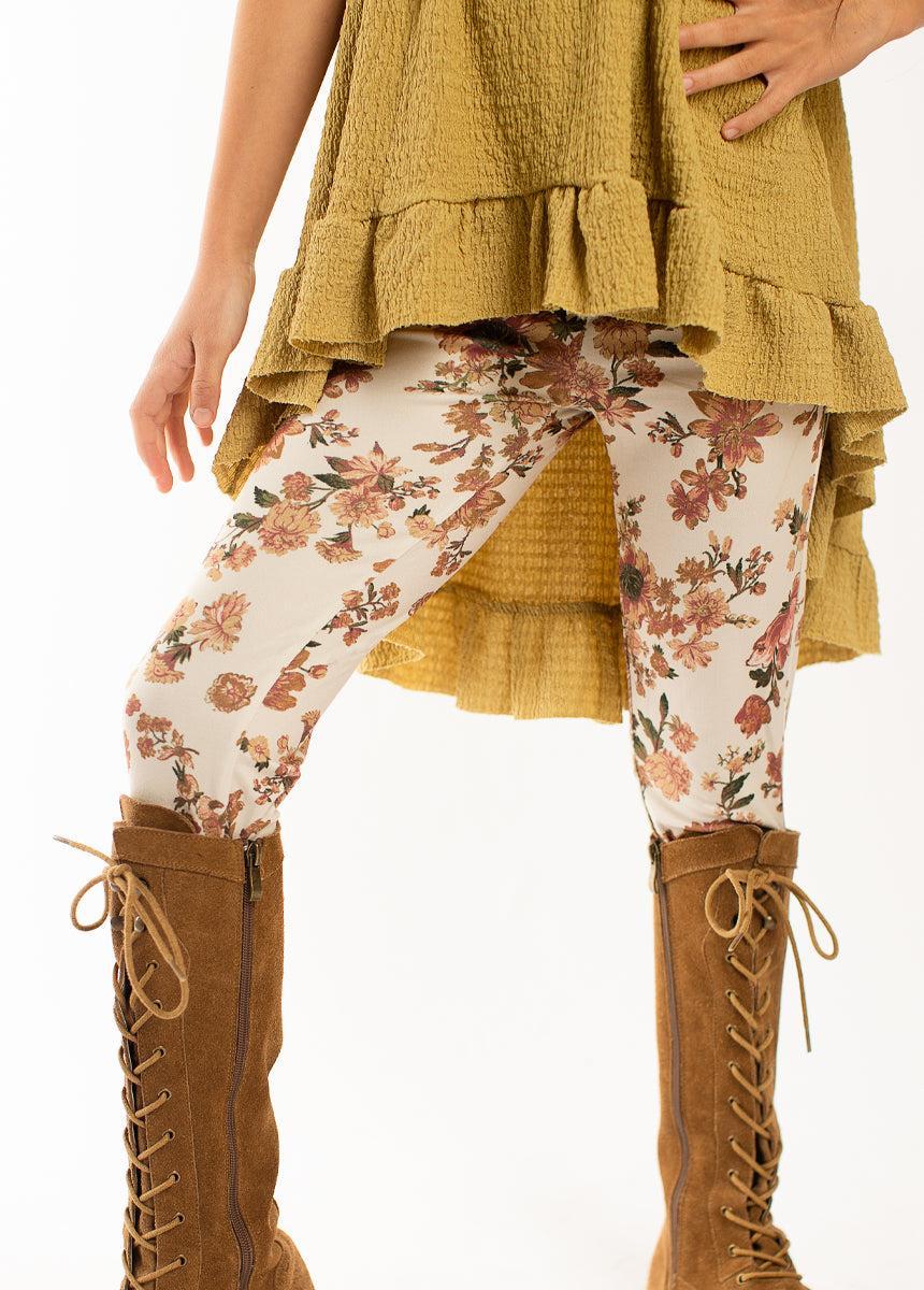 Victoria Legging in Sand Floral Product Image