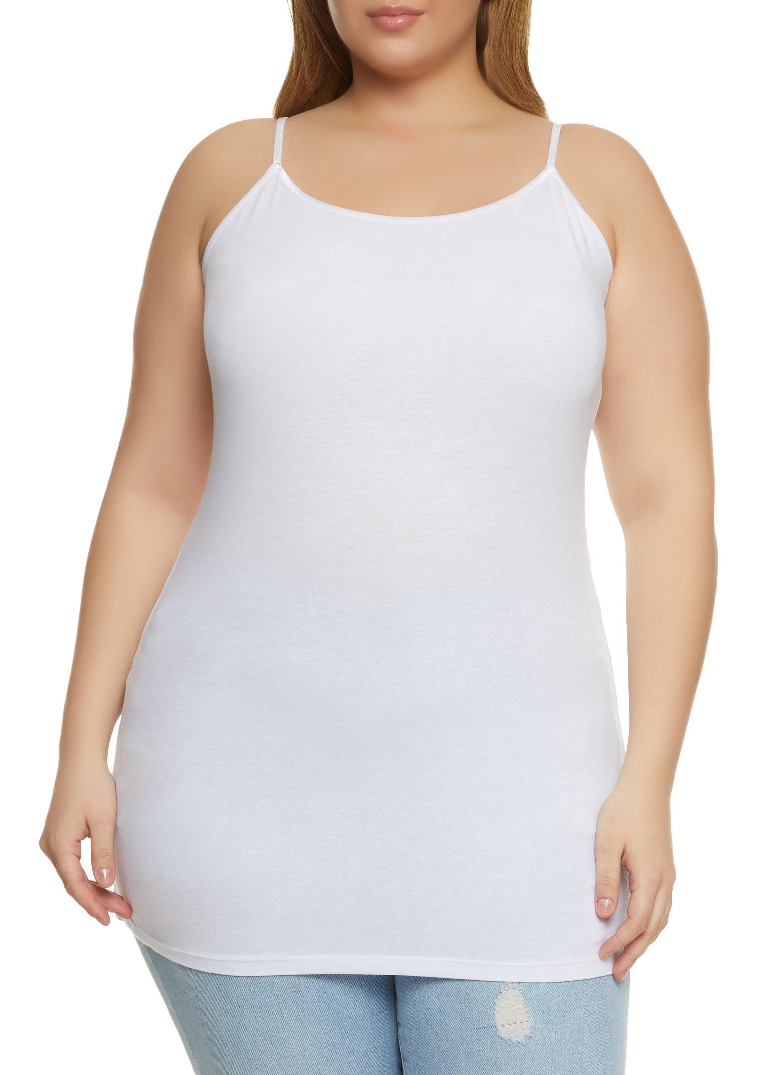 Womens Plus Size Solid Scoop Neck Cami Product Image