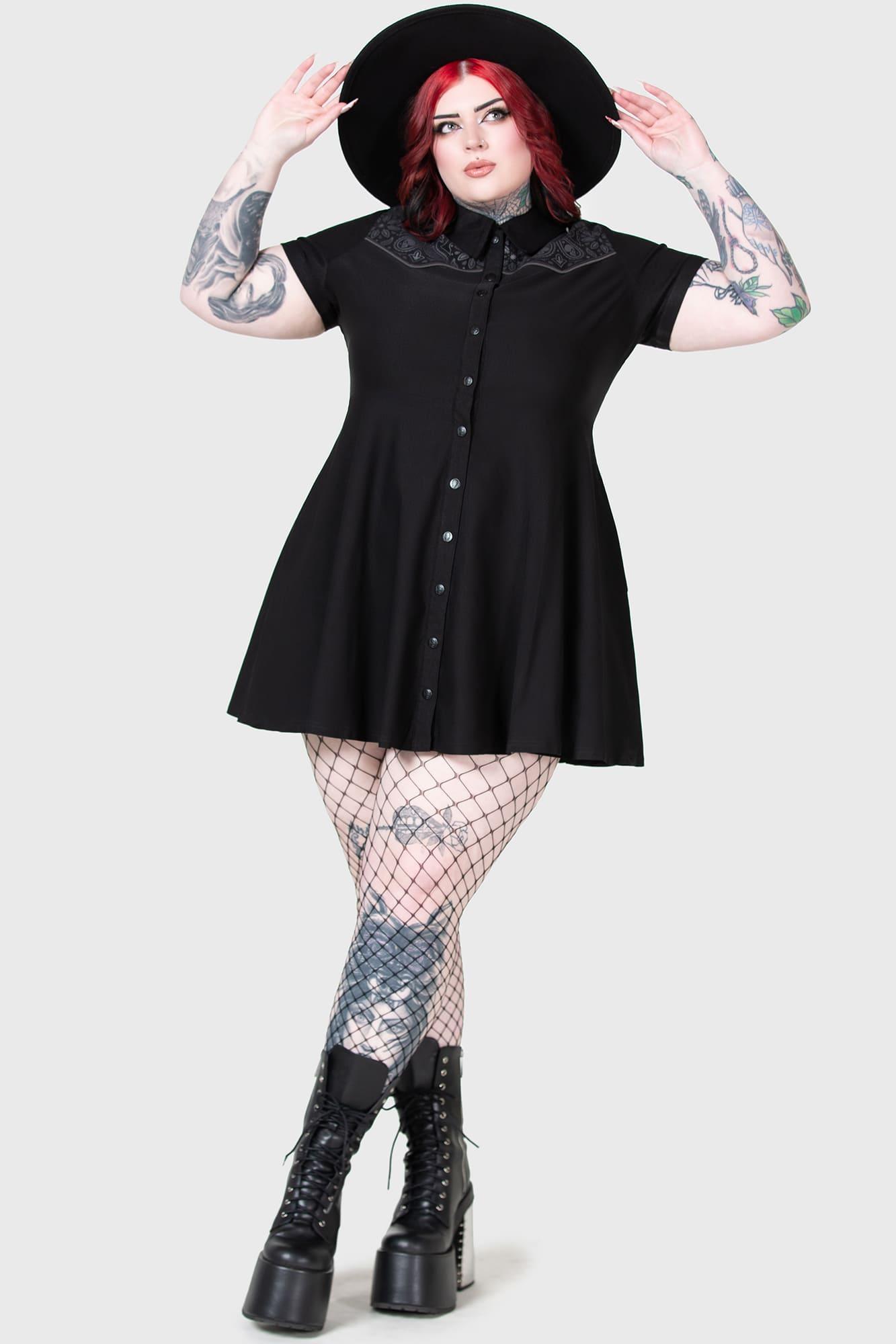 No Where's Ville Skater Dress [PLUS] Female Product Image