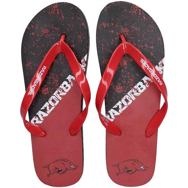 FOCO Arkansas Razorbacks Big Logo Flip-Flops, Womens Product Image