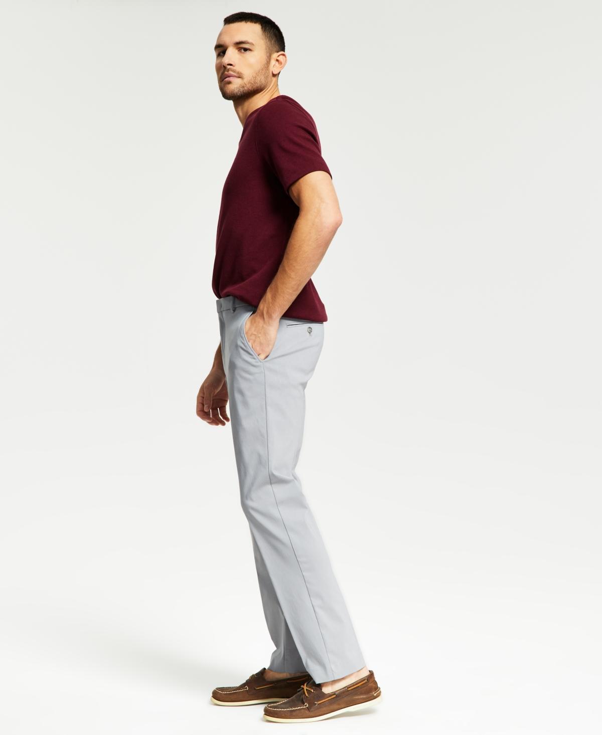 Tommy Hilfiger Mens Modern-Fit Stretch Solid Performance Pants Product Image