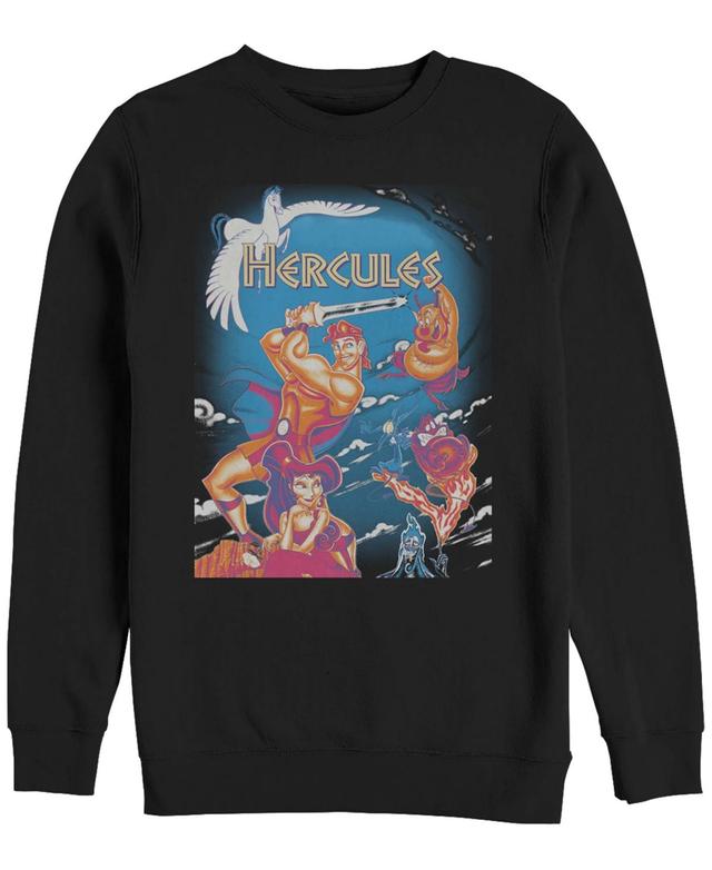 Mens Disney Hercules Movie Poster DVD Cover Sweatshirt Black Product Image