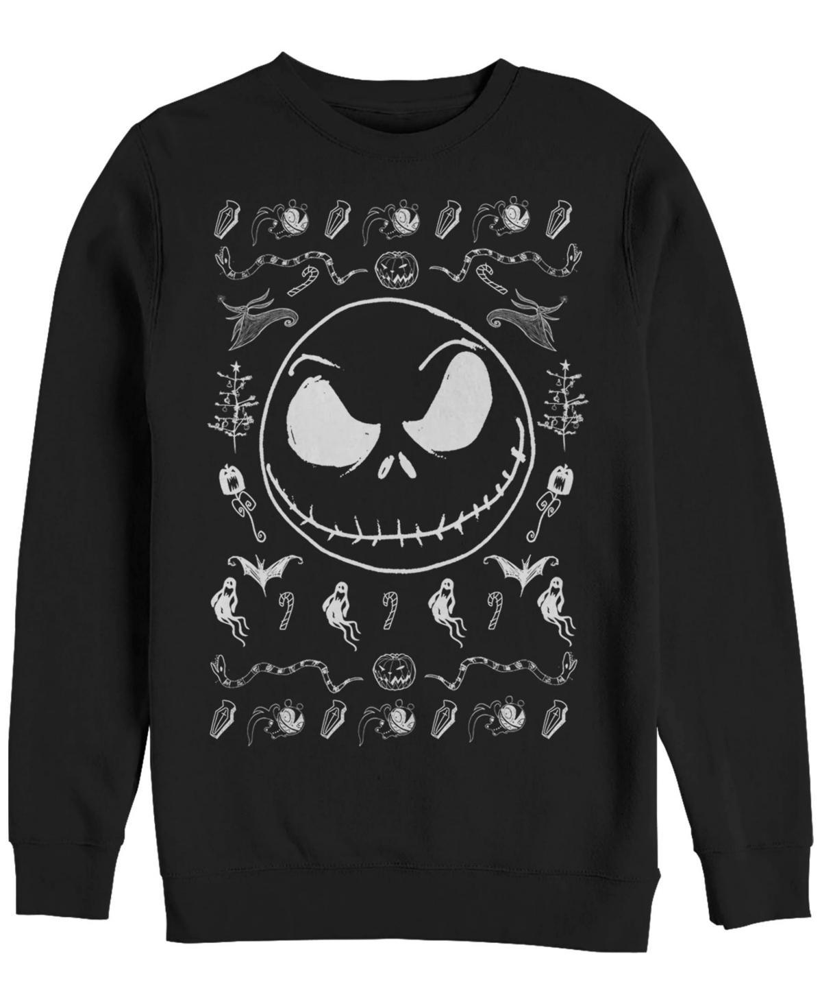 Disneys The Nightmare Before Christmas Jack Spooky Pattern Mens Sweatshirt Product Image