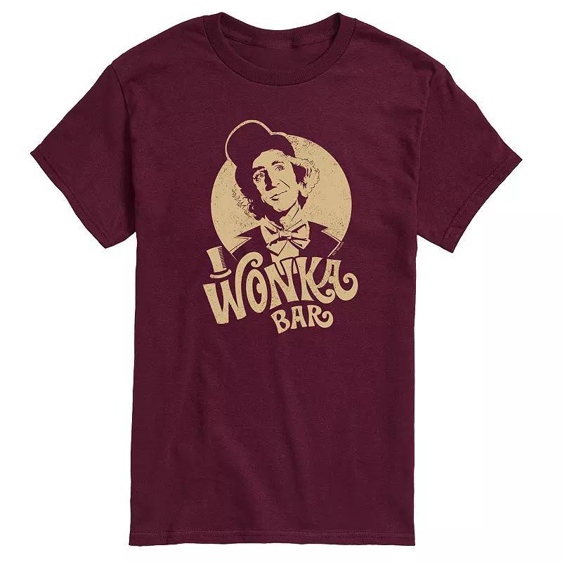 Mens Willy Wonka Wonka Bar Graphic Tee Red Product Image