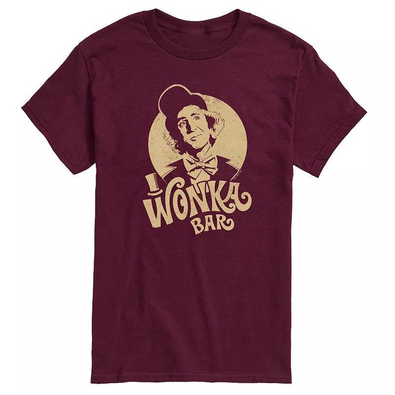 Mens Willy Wonka Wonka Bar Graphic Tee Red Product Image