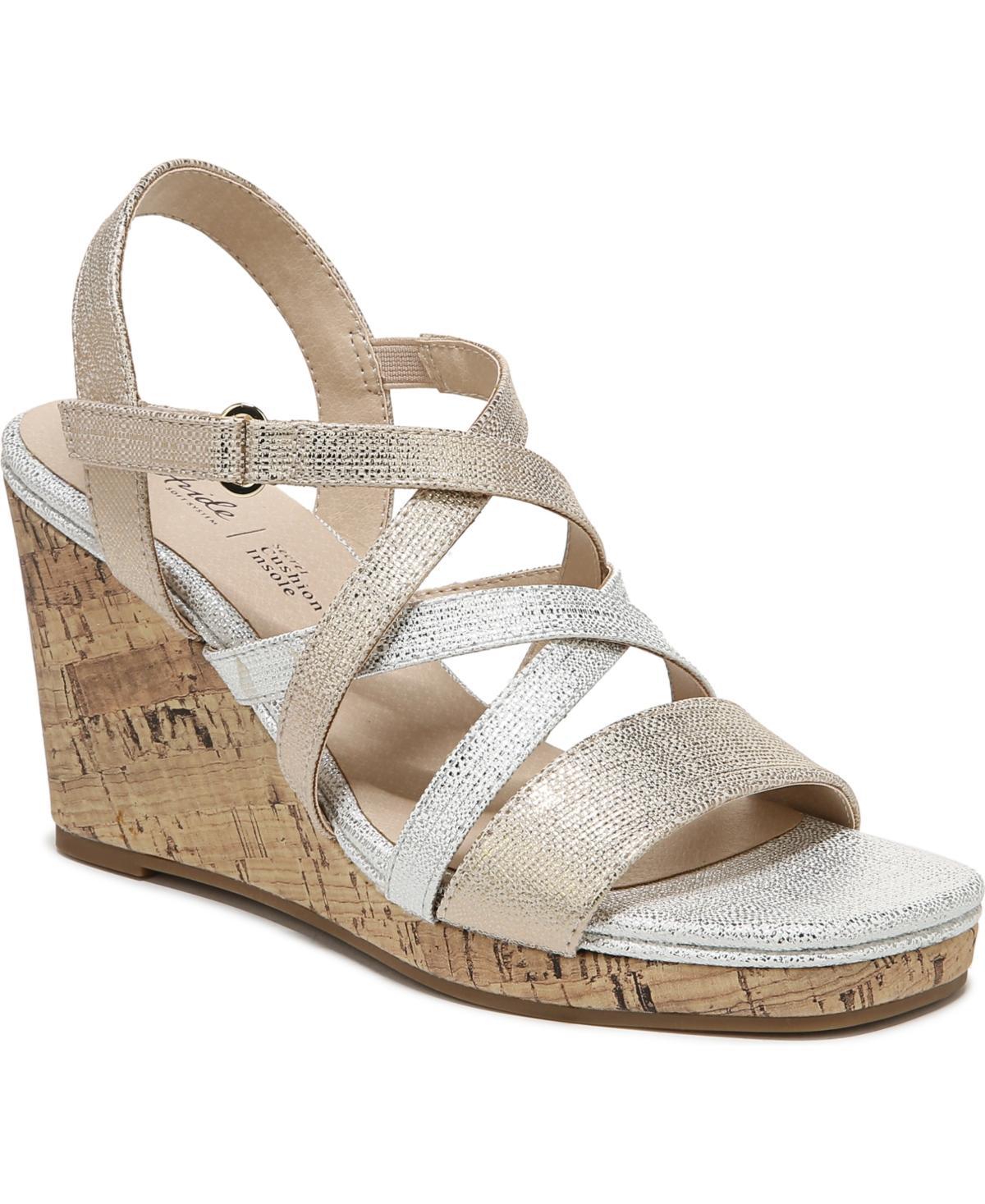 LifeStride Indigo Strappy Sandals - Gold Product Image