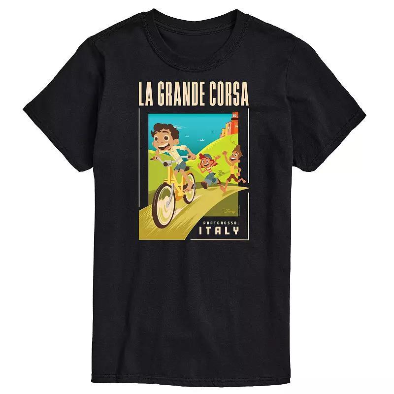 Disneys Luca Mens La Grande Postcard Graphic Tee Product Image