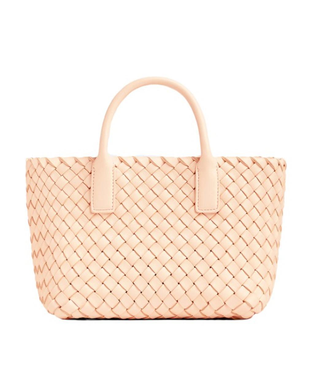 Beige Leather Tote Bag product image