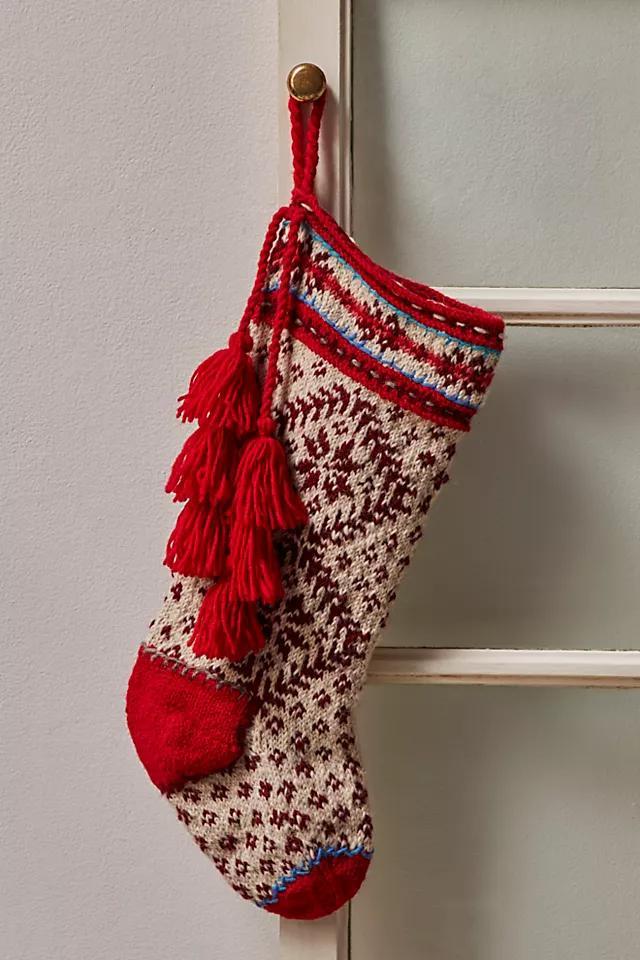 Nordic Snowflake Stocking Product Image