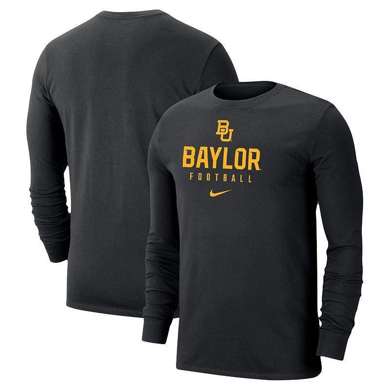 Mens Nike  Black Baylor Bears Changeover Long Sleeve T-Shirt Product Image