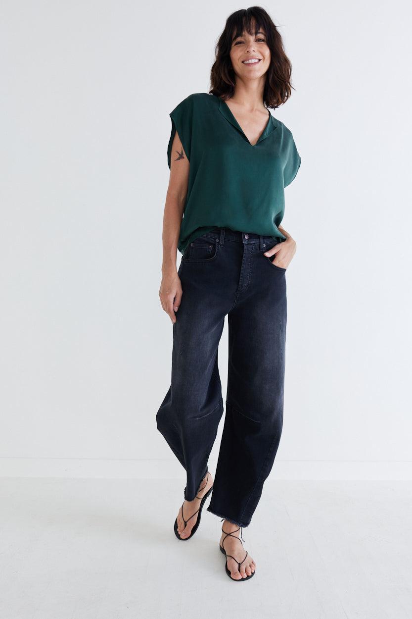 Fearless Wide Leg Denim Pants Product Image