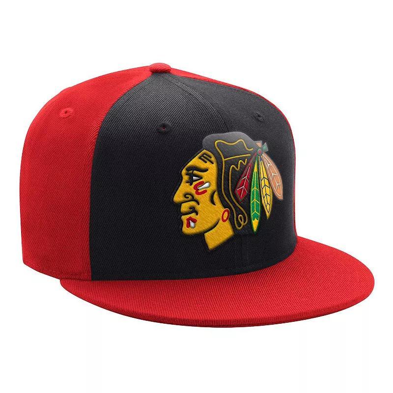 Mens Starter /Red Chicago hawks Logo Two-Tone Snapback Hat Product Image