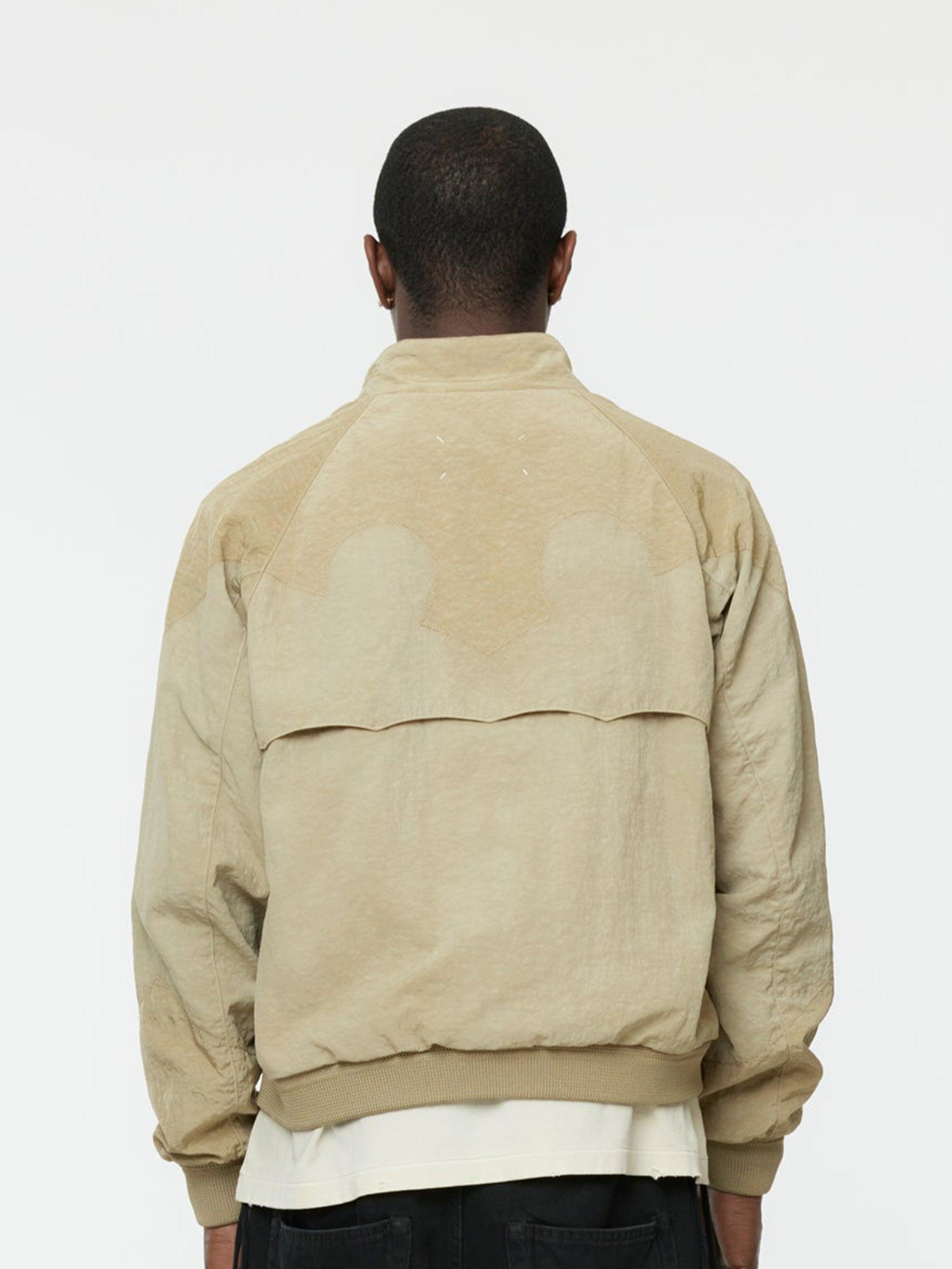 Moto Zip Sports Jacket (Beige) Product Image