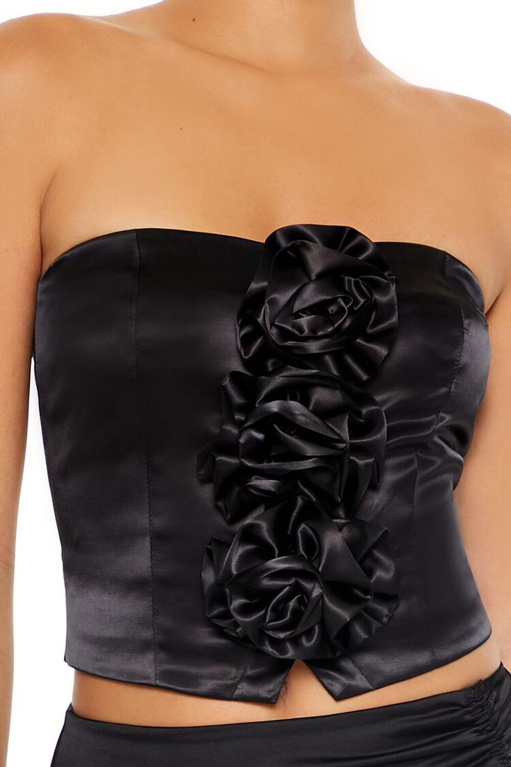 Satin Rosette Tube Top | Forever 21 Product Image