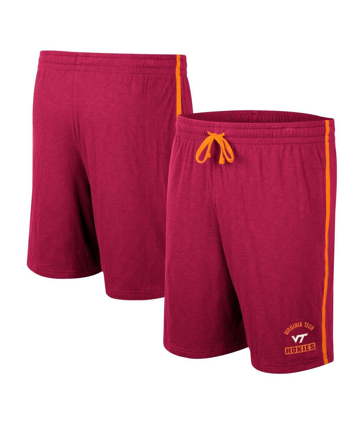 Mens Colosseum Maroon Virginia Tech Hokies Thunder Slub Shorts Product Image