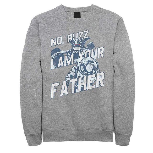 Mens Disney Pixar Toy Story Buzz Zurg I Am Your Father Fleece Athletic Grey Product Image