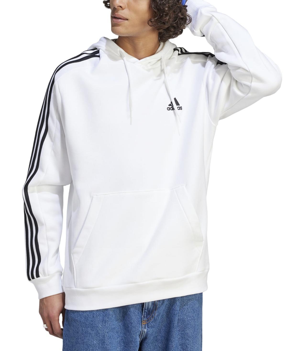 Big & Tall Mens adidas Essentials Fleece 3-Stripes Hoodie Product Image