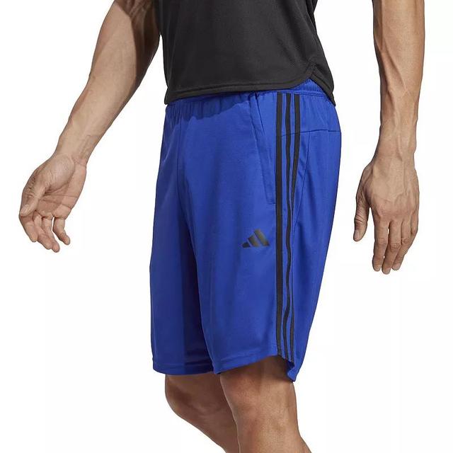 adidas Mens Train Essentials Classic-Fit Aeroready 3-Stripes 10 Training Shorts - Brite Orange Red Product Image