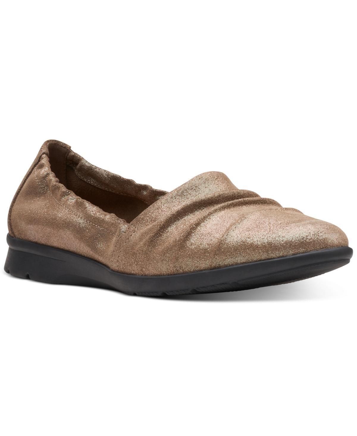 Clarks Womens Jenette Ruby Slip-On Flats Product Image