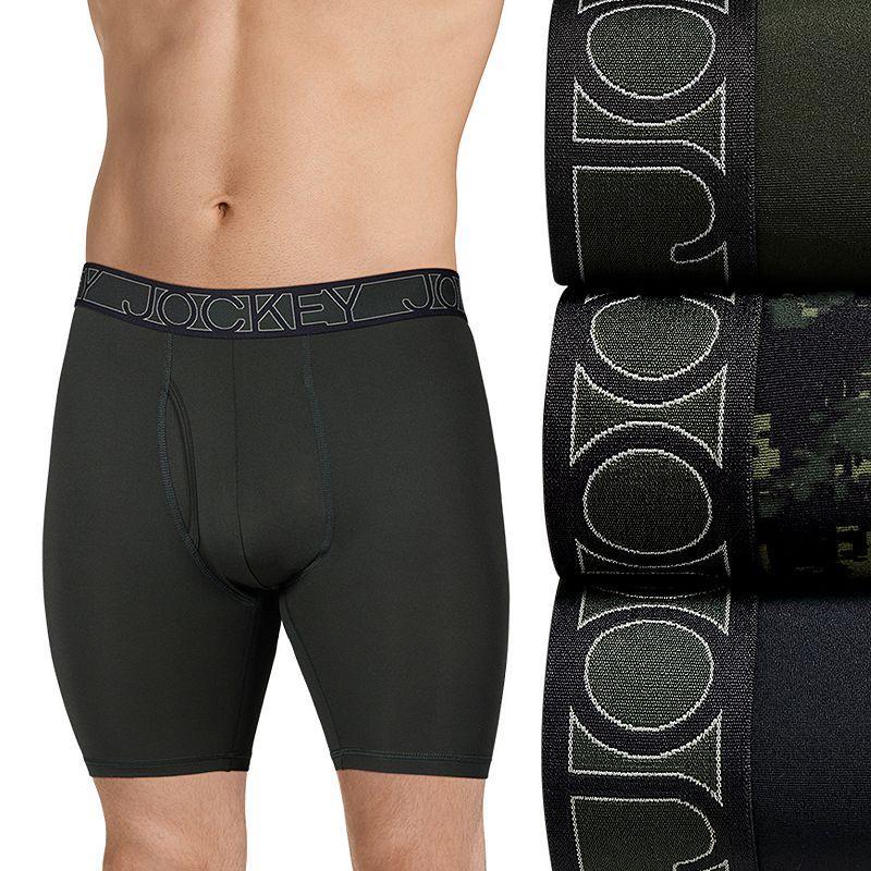 Mens Jockey 3-Pack Active Microfiber 5 Boxer Briefs Product Image