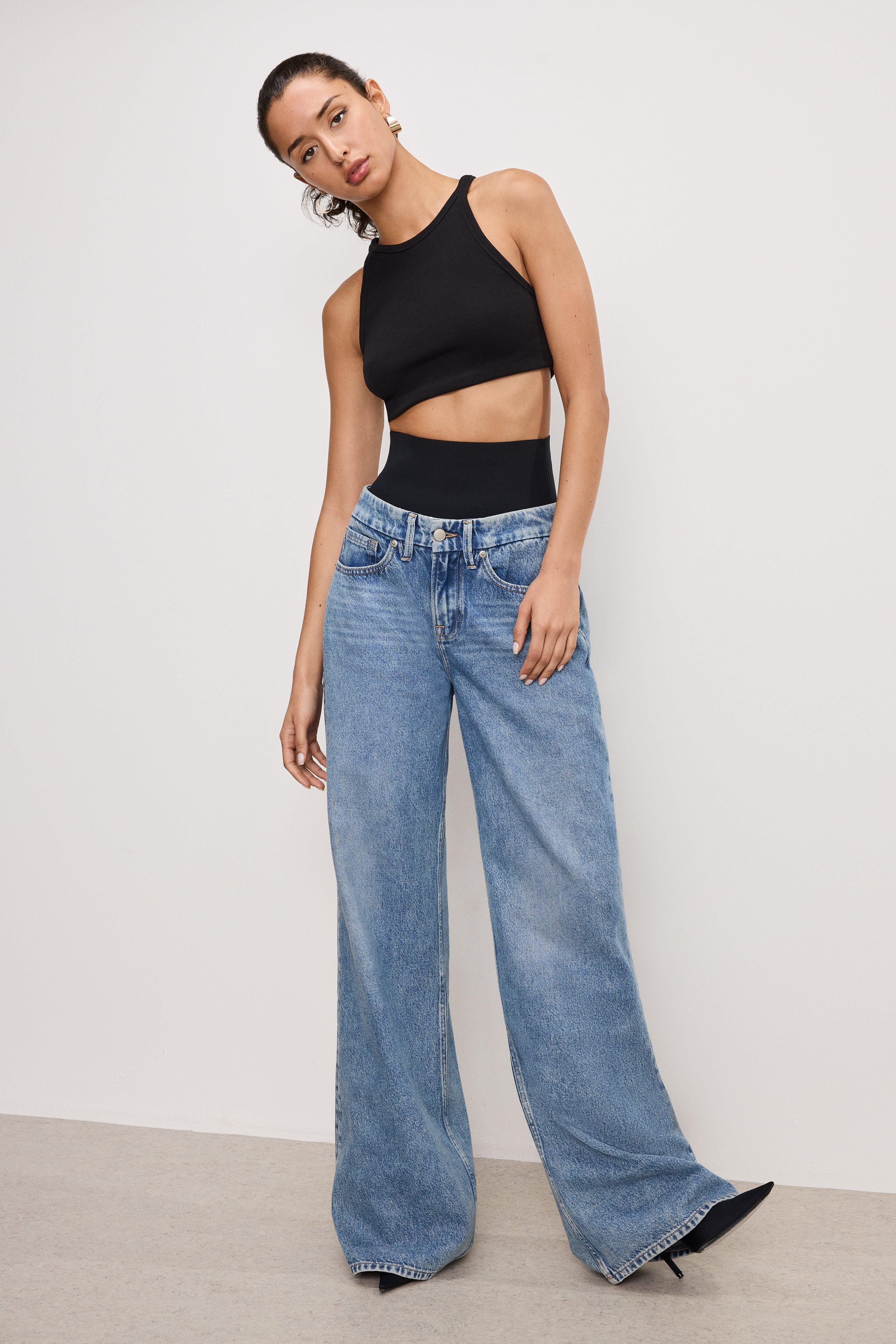 WIDE LEG SOLUTION JEANS | INDIGO739 Product Image