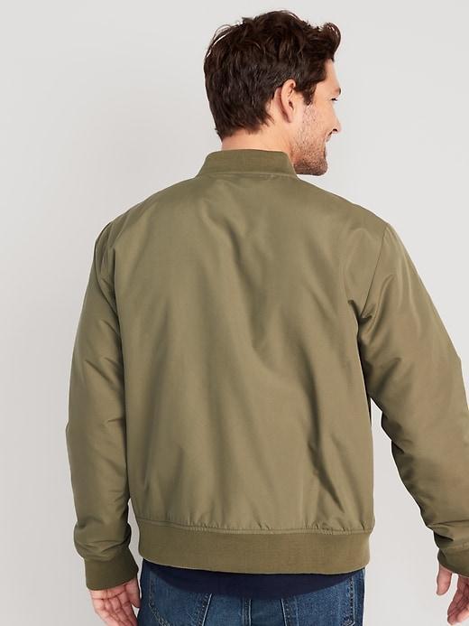 Water-Resistant Zip Bomber Jacket Product Image