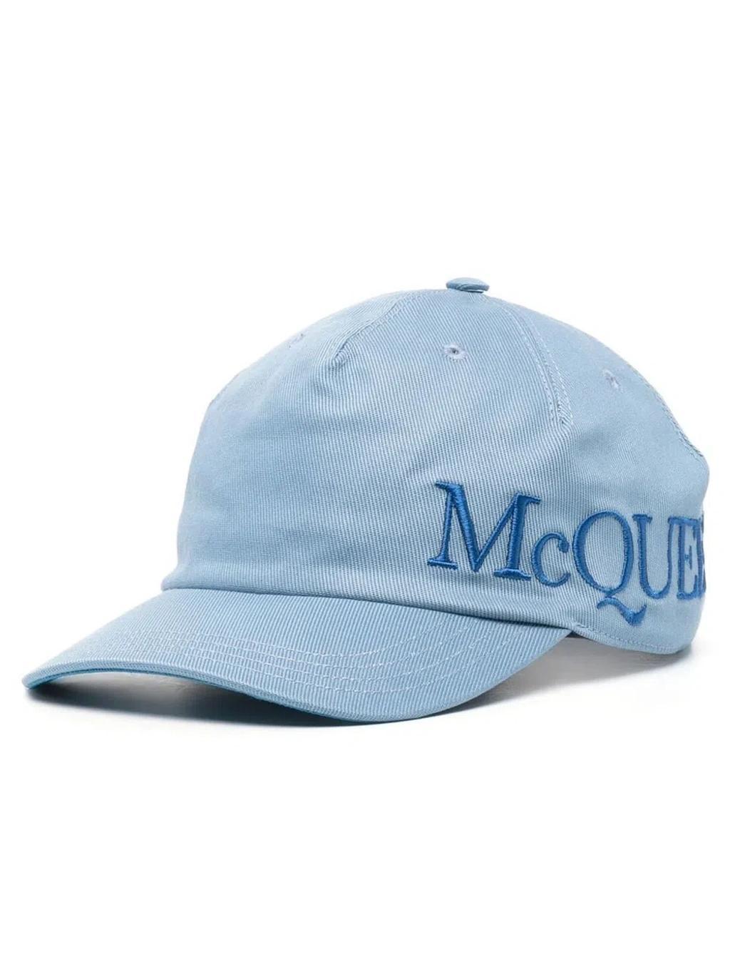 Embroidered-logo Baseball Cap In Light Blue Product Image