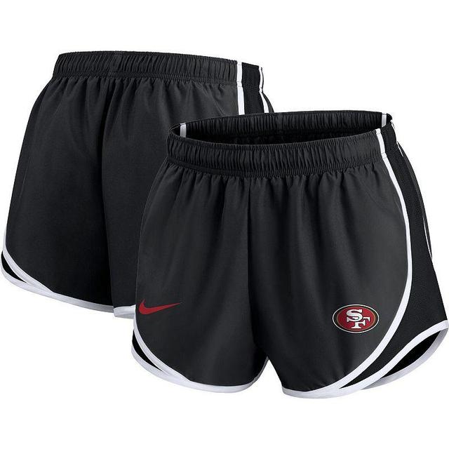 Womens Nike Charcoal San Francisco 49ers Plus Size Logo Performance Tempo Shorts Product Image