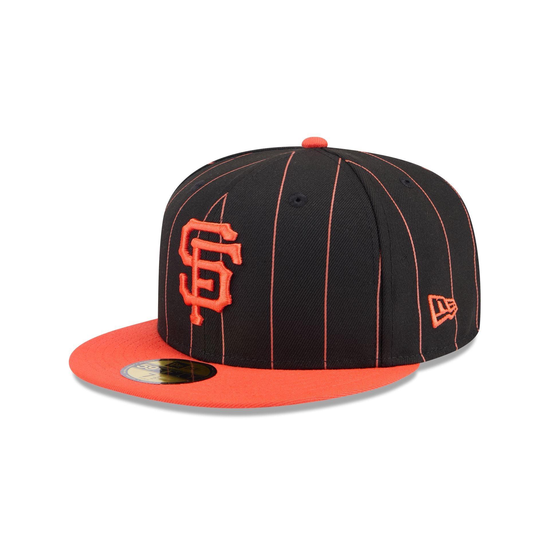 San Francisco Giants Throwback Pinstripe 59FIFTY Fitted Hat Male Product Image