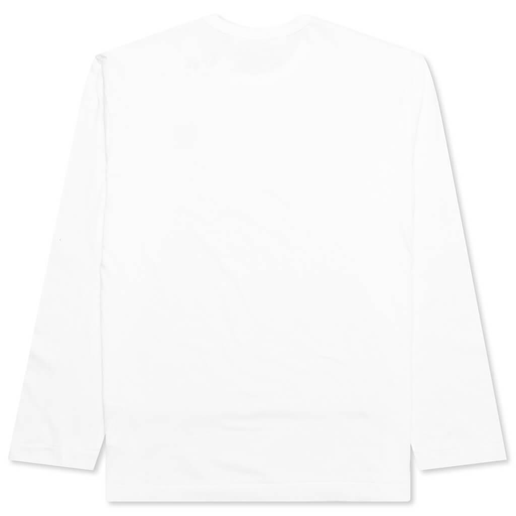 Black Emblem L/S T-Shirt - White Male Product Image