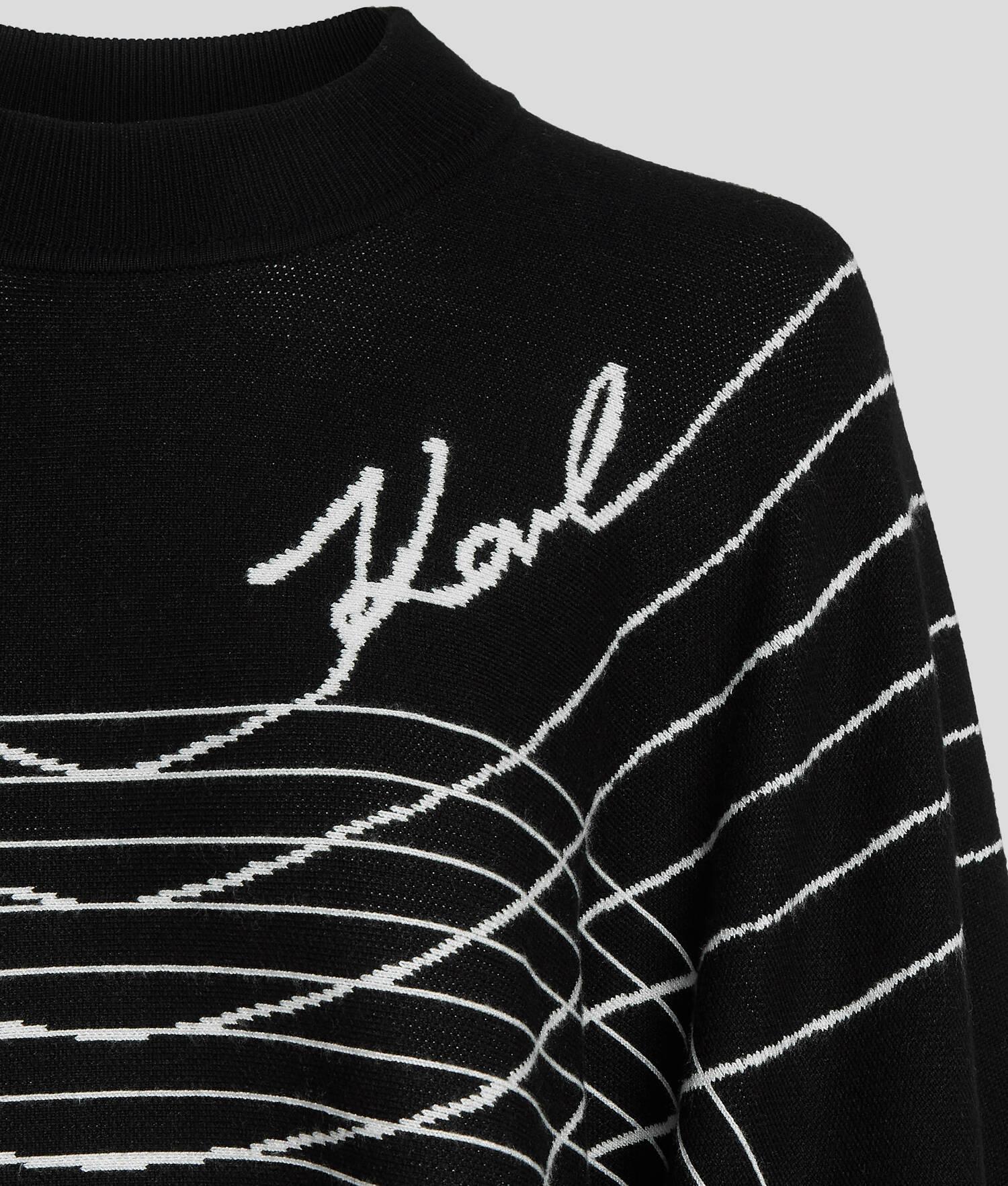 KARL SIGNATURE SCARF SWEATER Product Image