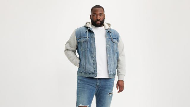 Hybrid Hoodie Trucker Jacket (Tall) Product Image