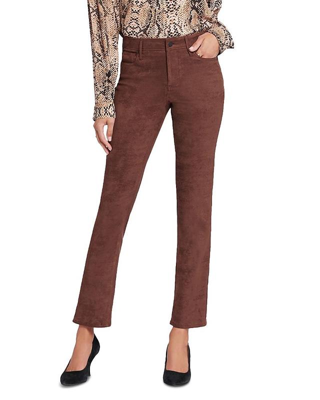 NYDJ Sheri Slim Faux Suede Pants Product Image